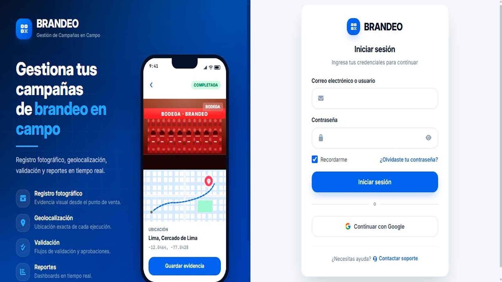 BRANDEO – Gestión de Campañas en Campo